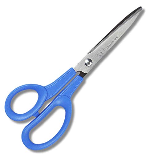 CANARY Office Scissors for Left Handed 6.6", Japanese Desk Scissors for Left Handers, Japanese Stainless Steel Blade, Made in JAPAN - Image 1