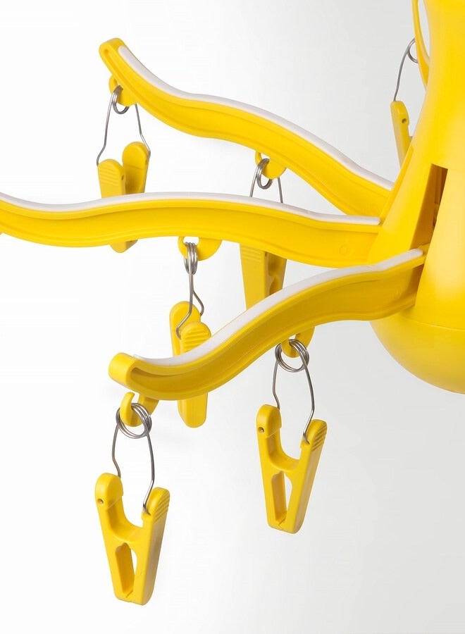 Hanging rack with 16 clips for clothes, socks, underwear, children's clothes and other small items, multi-color - Image 3