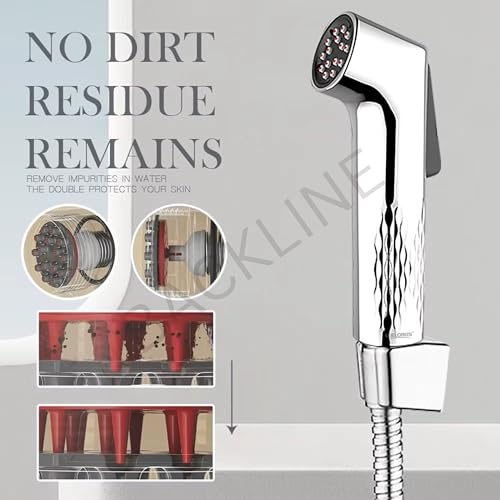 B Backline Jet Spray for Toilet | Self Cleaning Health Faucet for Bathroom | Zero Block Technology | Without Hose |Water Saving up to 40% | Chrome Finish - Image 2