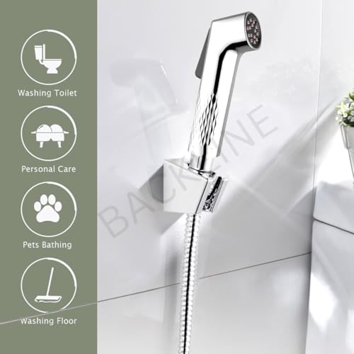 B Backline Jet Spray for Toilet | Self Cleaning Health Faucet for Bathroom | Zero Block Technology | Without Hose |Water Saving up to 40% | Chrome Finish - Image 3