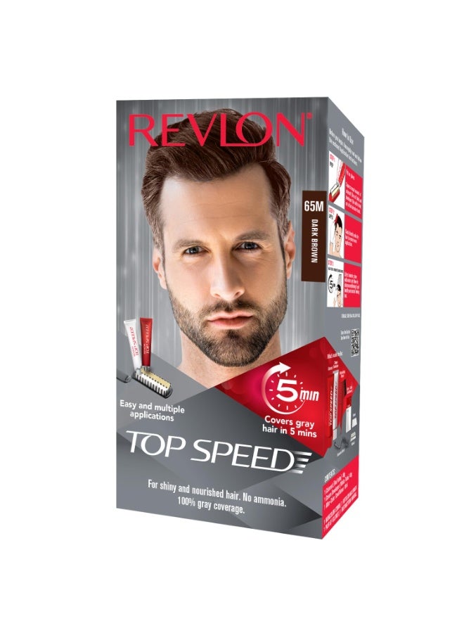 ريفلون صبغة شعر ريفلون توب سبيد للرجال - بني غامق 65 شهرًا - Image 1