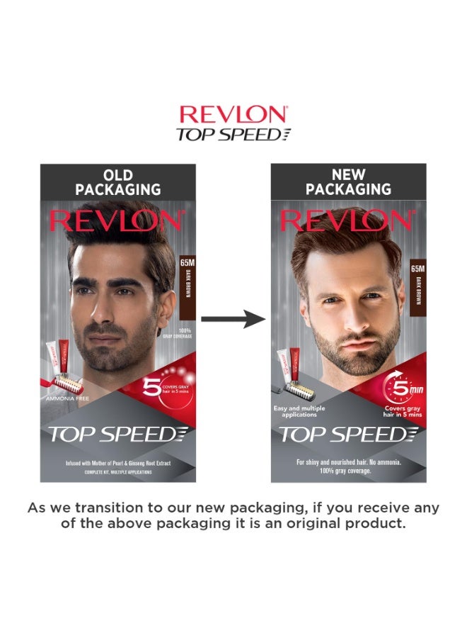 ريفلون صبغة شعر ريفلون توب سبيد للرجال - بني غامق 65 شهرًا - Image 5