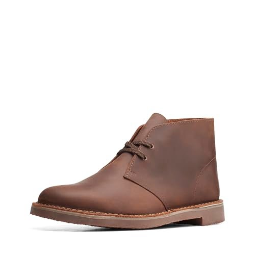 Clarks mens Bushacre 3 Chukka Boot, Dark Brown, 13 Wide US - Image 1