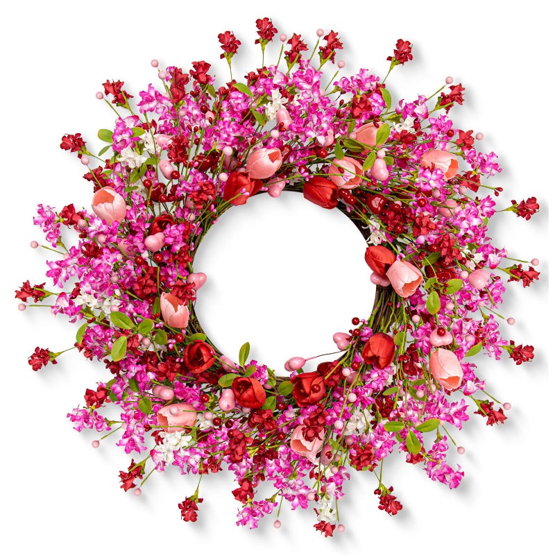 Yawwind 20 Inches Valentine's Day Wreath - Image 1