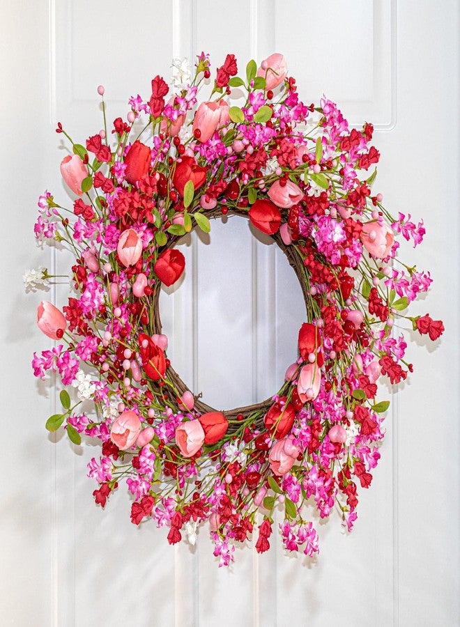 Yawwind 20 Inches Valentine's Day Wreath - Image 3