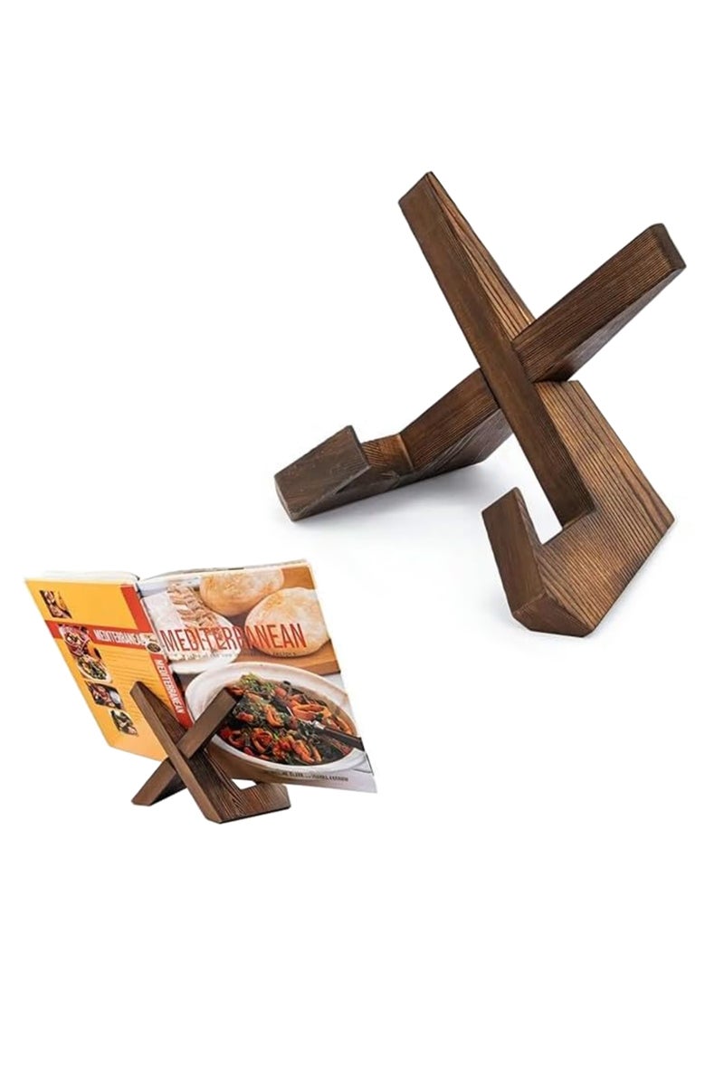 Oasisgalore 6.5 Inch Plate holder Display stand, Wooden Picture Frame Stand, Decorative Plate Dish Photo Easel - Image 1