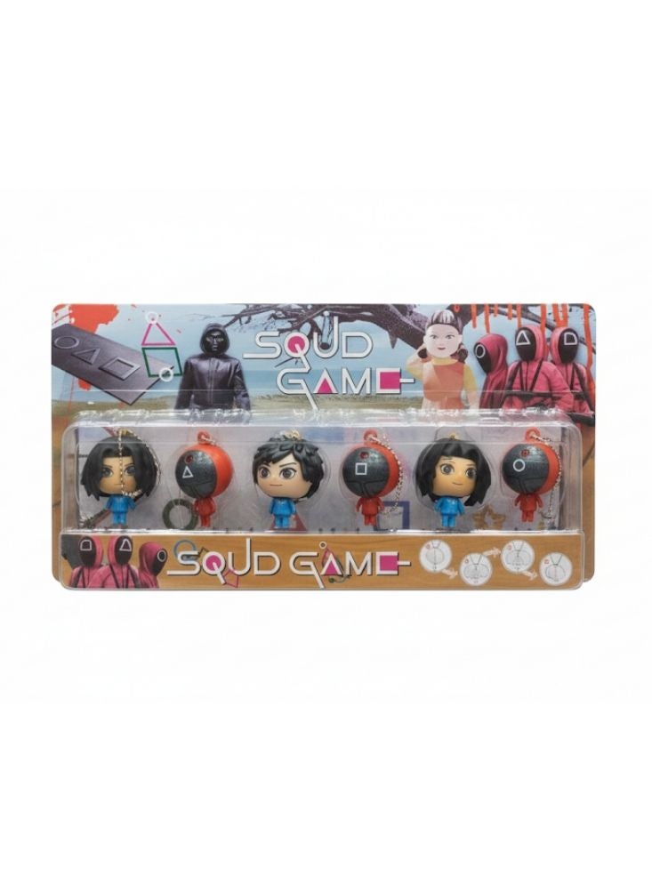 Premium Squid Game Chibi Doll Set – Cute Player & Guard Figures, Lightweight Plastic, Collectible Desk Toy Set - Image 1