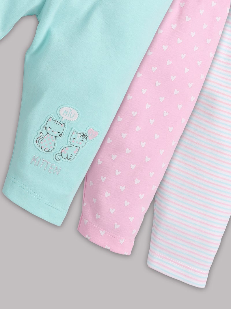 BABY GO 0-3M,3-6M,6-9M,9-12M 100% Pure Cotton Printed Pyjama for Baby  Boys and Baby Girls (Pack of 3) - Image 4