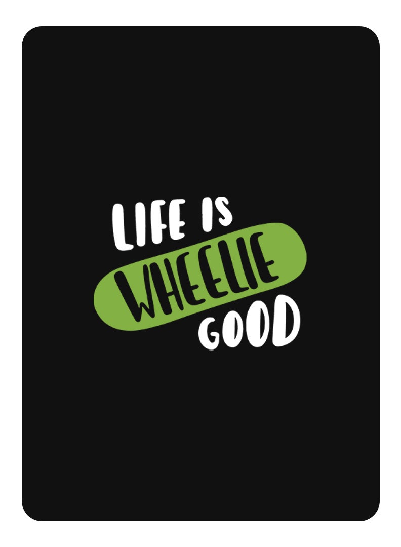 Theodor Protective Flip Case For Samsung Galaxy Tab S9 Plus With Trifold Stand Auto Wake Sleep Shockproof Cover Life is wheelie good white copy - Image 1