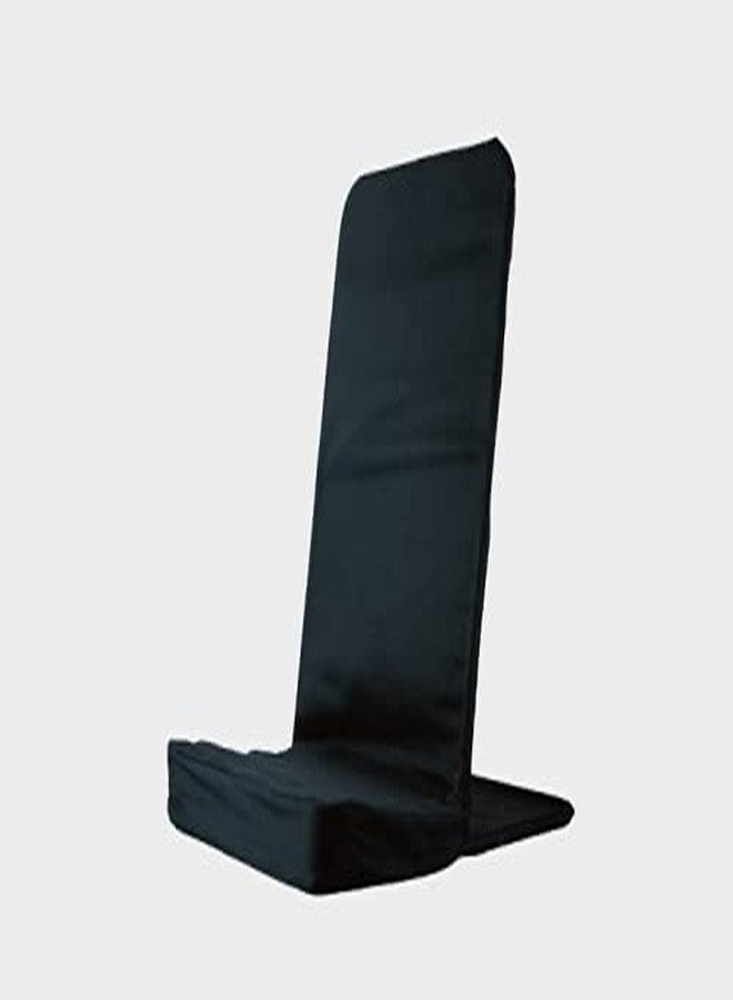 BACKJACK BJI Original BackJack-Made in The USA- Black Cotton Fabric Lightweight Floor Seating Chair for Gaming, Families, Parents, Daycare, Back Support, Reading, Yoga, Meditation, Dorm, School - Image 1