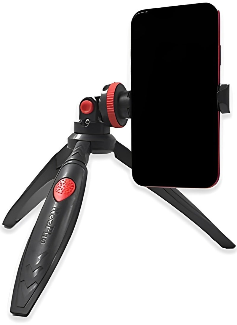 NeePho - NP-888 Extendable Mobile Phone Tripod with Holder – 360° & 120° Adjustable Rotation, Multi-Angle Shooting, 30–36cm Length, Lightweight 170g, Durable ABS+PC Material, Compatible with Most Phones – Easy to Use & Perfect for Creative Photography - Image 1