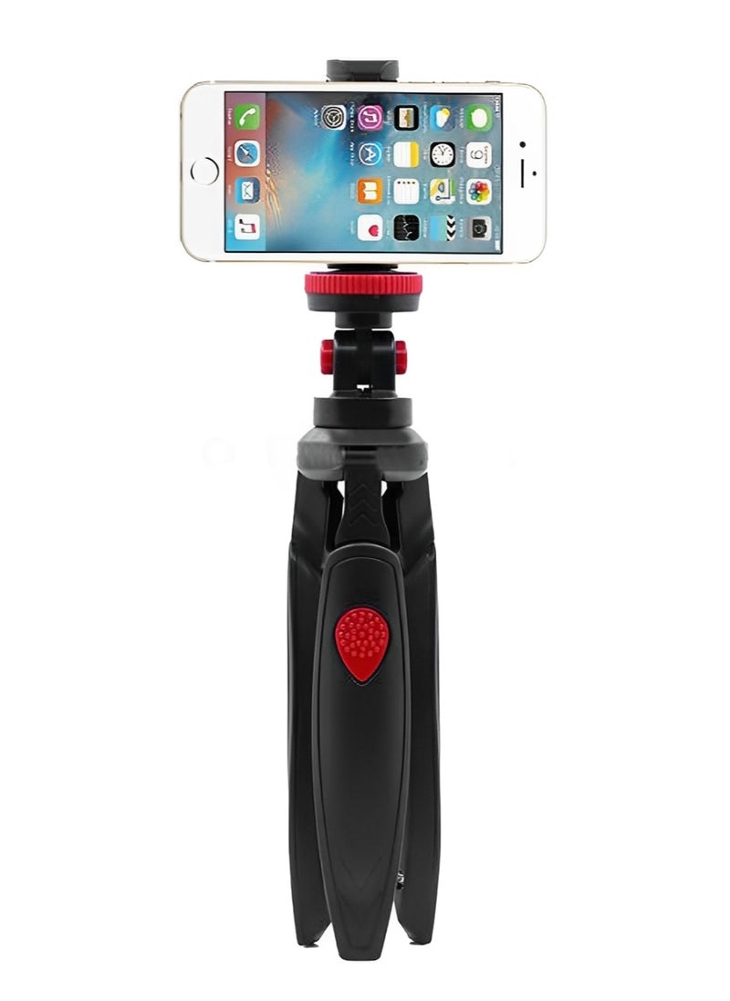 NeePho - NP-888 Extendable Mobile Phone Tripod with Holder – 360° & 120° Adjustable Rotation, Multi-Angle Shooting, 30–36cm Length, Lightweight 170g, Durable ABS+PC Material, Compatible with Most Phones – Easy to Use & Perfect for Creative Photography - Image 1