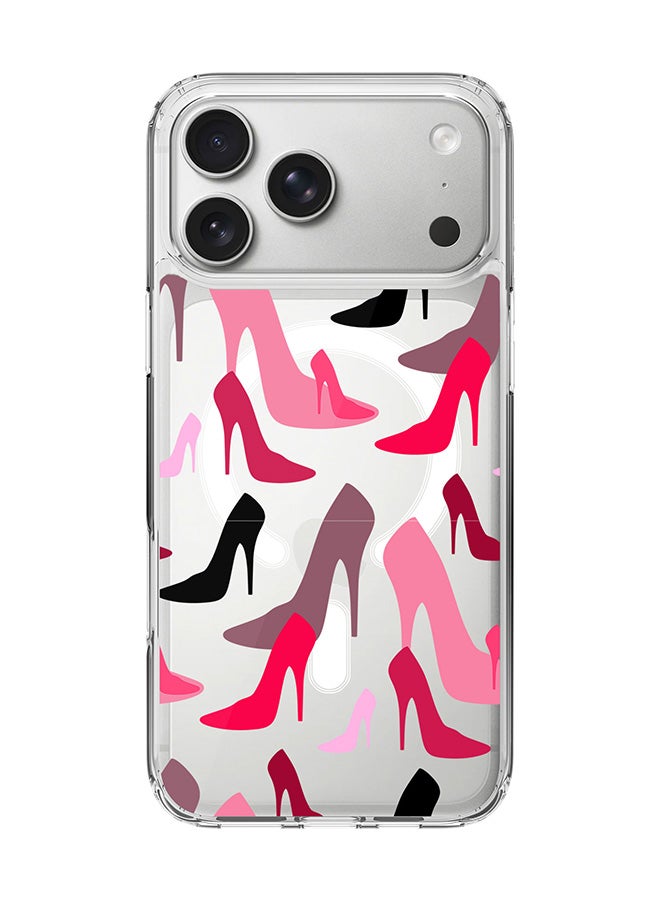 Stylizedd Classic Clear MagSafe Case for iPhone 17 Pro Max , Hybrid Soft Case Flexible Edges Anti Drop TPU PC Gel Thin Transparent Cover [ Designed for iPhone 17 Pro Max ] - Hot Heels