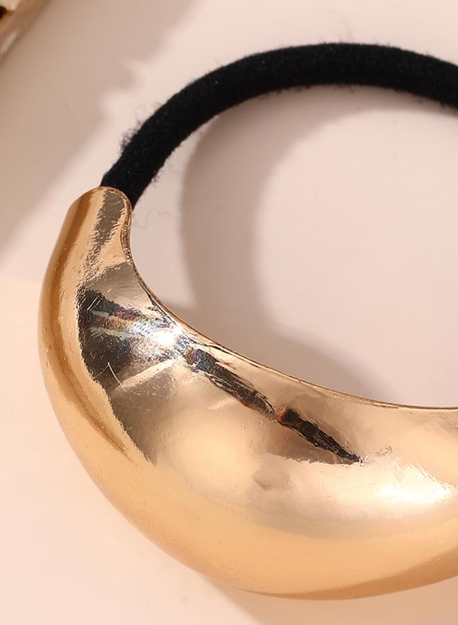 تايك تو ربطة شعر معدنية على شكل قطرة مزدوجة - Image 5