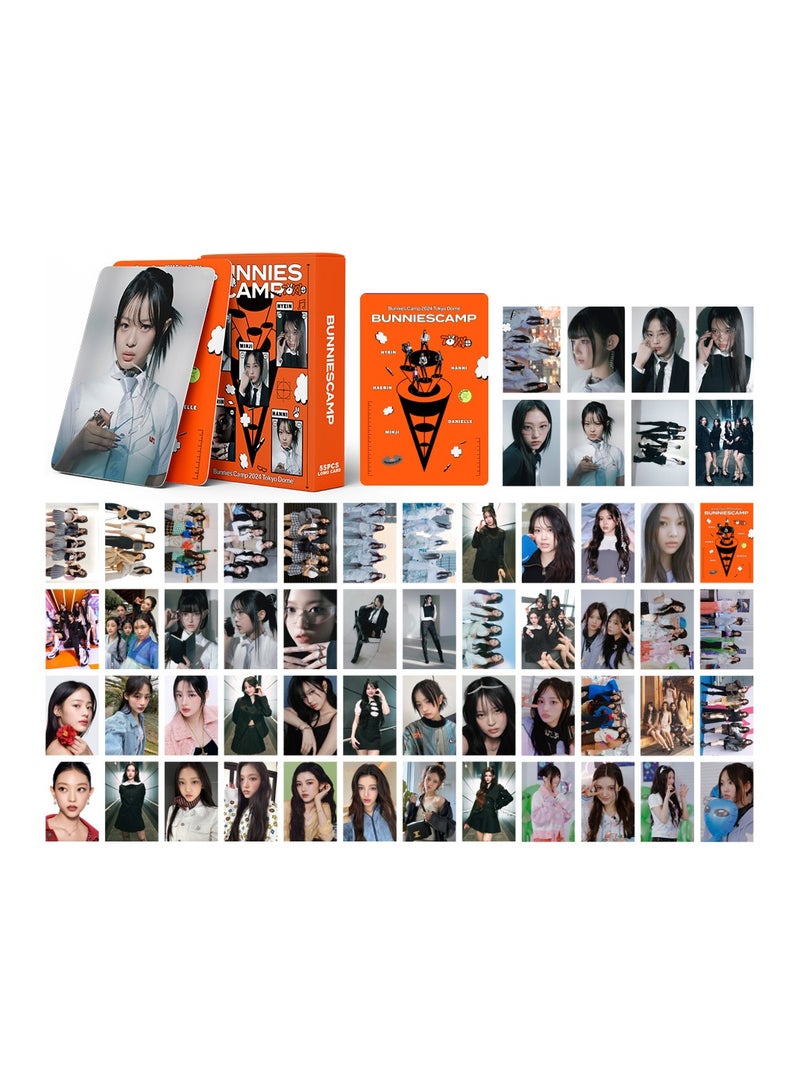 55Pcs NEWJEANS BUNNIES Camp LOMO Cards 2024 NEWJEANS  Album NJZ merchandise K-POP Mini PhotoCards Collectors Poster Supernatural 2025 GreetingCard - Image 2