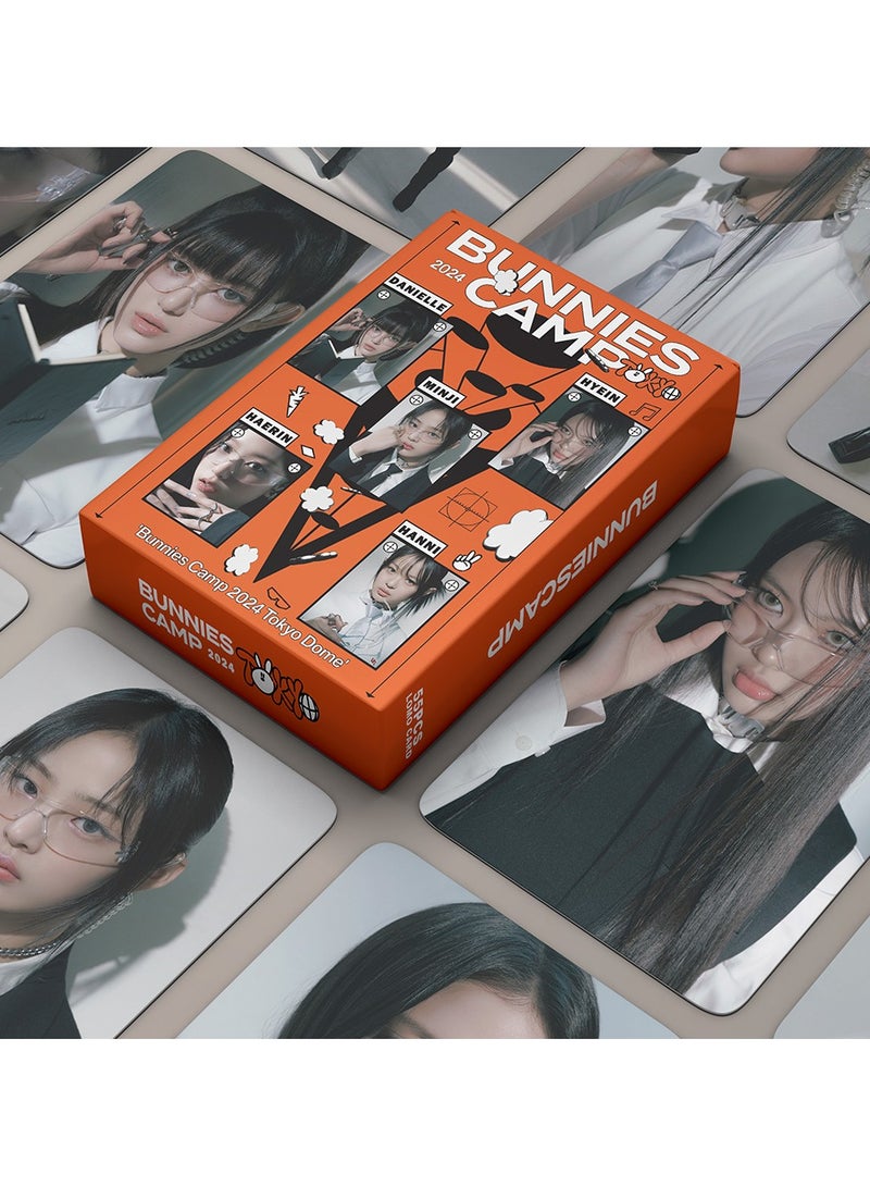 55Pcs NEWJEANS BUNNIES Camp LOMO Cards 2024 NEWJEANS  Album NJZ merchandise K-POP Mini PhotoCards Collectors Poster Supernatural 2025 GreetingCard - Image 1