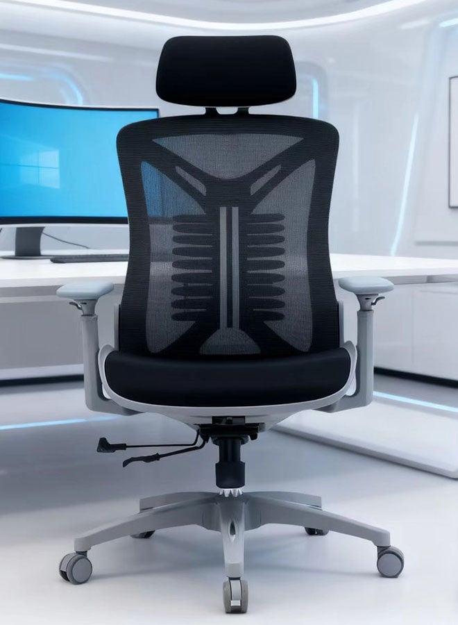 Gaming Chair, Ergonomic Office Chair, Computer High Back Chair with Dual Back Design - Individual Lumbar Pillow, 3D Armrests, Adjustable Headrest and Comfortable Thick Cushion