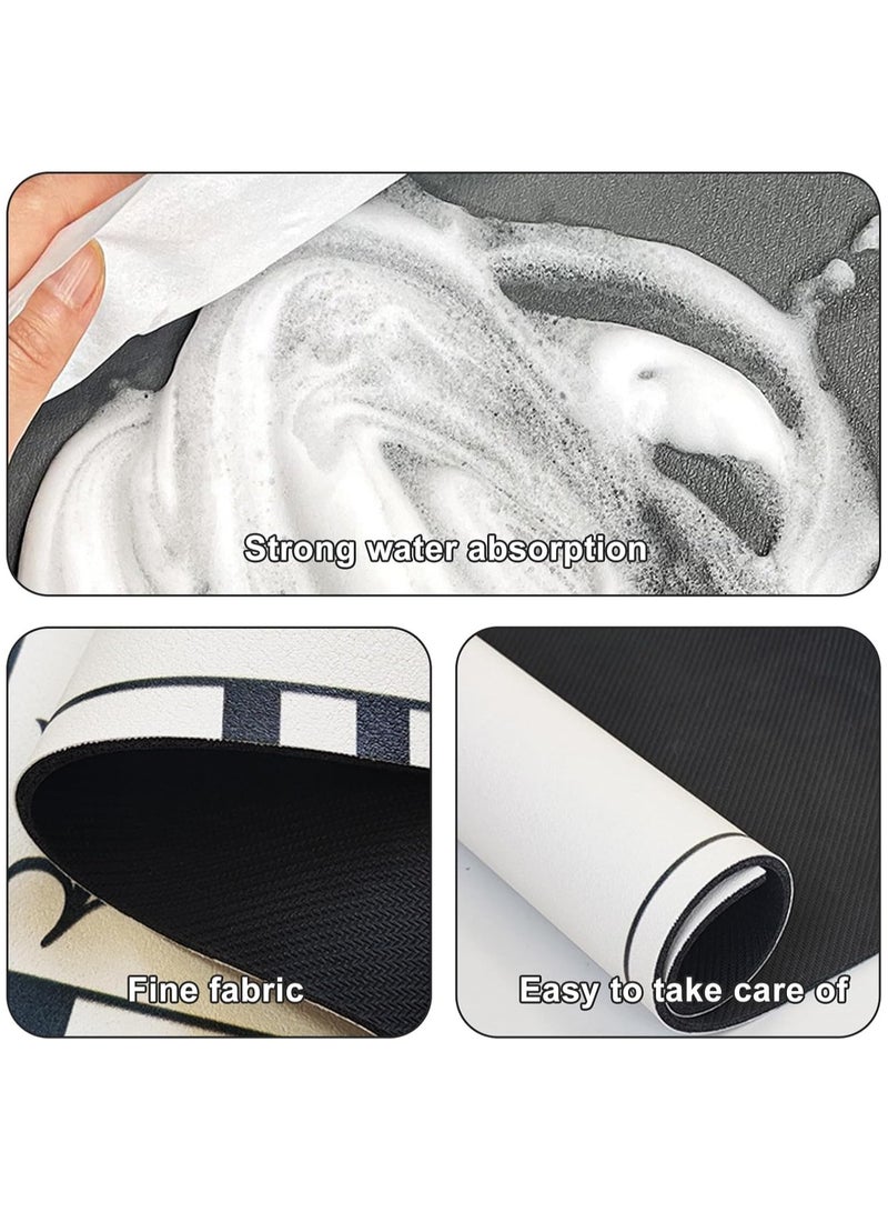 AL RAID Coffee Maker Mat Coffee Machine Absorbent Mat 5 Seconds Kitchen Dishes Bar Table Drain Pad Water Cup Drying Pad Dining Table Table Top Wash-Free Heat Insulation Pad Durable (40 * 60CM) - Image 3