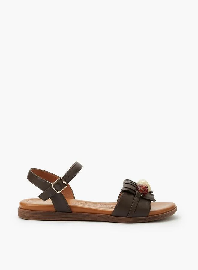 لو كونفورت Women Stone Embellished Sandals