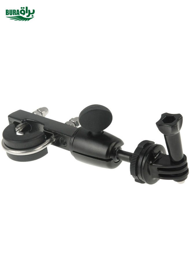 BURAQ - Handlebar Seatpost Big Pole Mount Bike Moto Bicycle Clamp with Tripod Mount Adapter & Screw for GoPro, Insta360, DJI and Other Action Cameras - Image 1