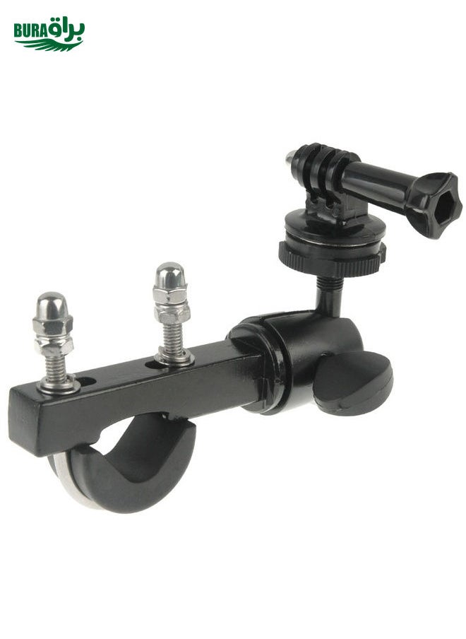 BURAQ - Handlebar Seatpost Big Pole Mount Bike Moto Bicycle Clamp with Tripod Mount Adapter & Screw for GoPro, Insta360, DJI and Other Action Cameras - Image 1
