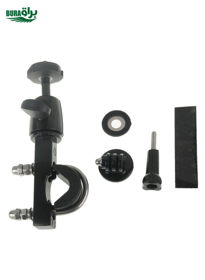 BURAQ - Handlebar Seatpost Big Pole Mount Bike Moto Bicycle Clamp with Tripod Mount Adapter & Screw for GoPro, Insta360, DJI and Other Action Cameras - Image 1