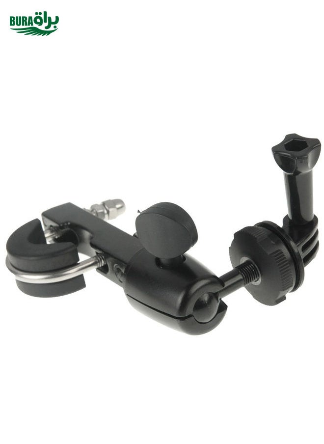 BURAQ - Handlebar Seatpost Big Pole Mount Bike Moto Bicycle Clamp with Tripod Mount Adapter & Screw for GoPro, Insta360, DJI and Other Action Cameras - Image 1