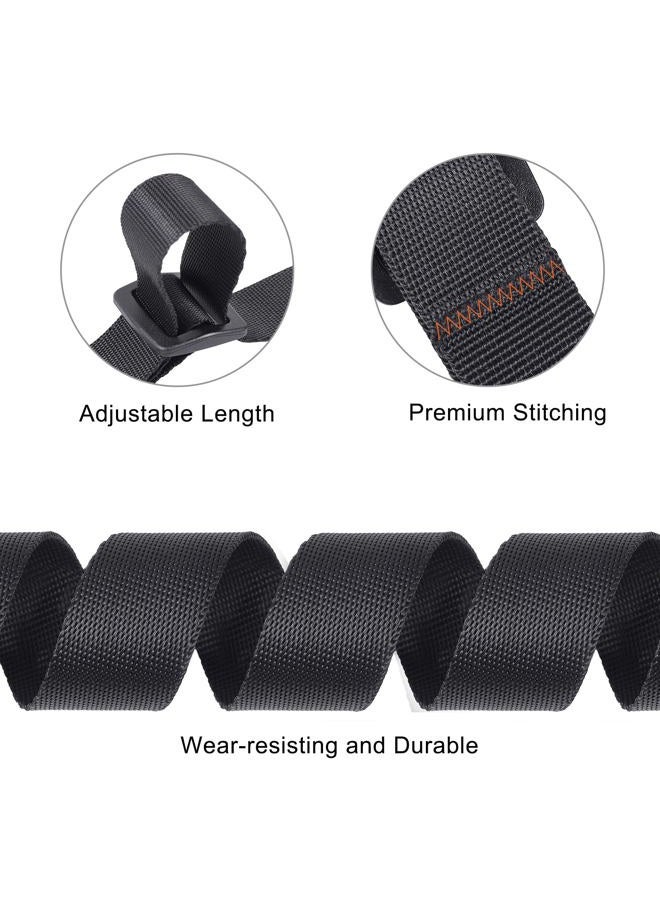 Masterwise Buckle Straps with Clips, Adjustable Nylon Straps with Buckle, Packing Straps, Black 4 Pack (4‘x0.75“) - Image 4