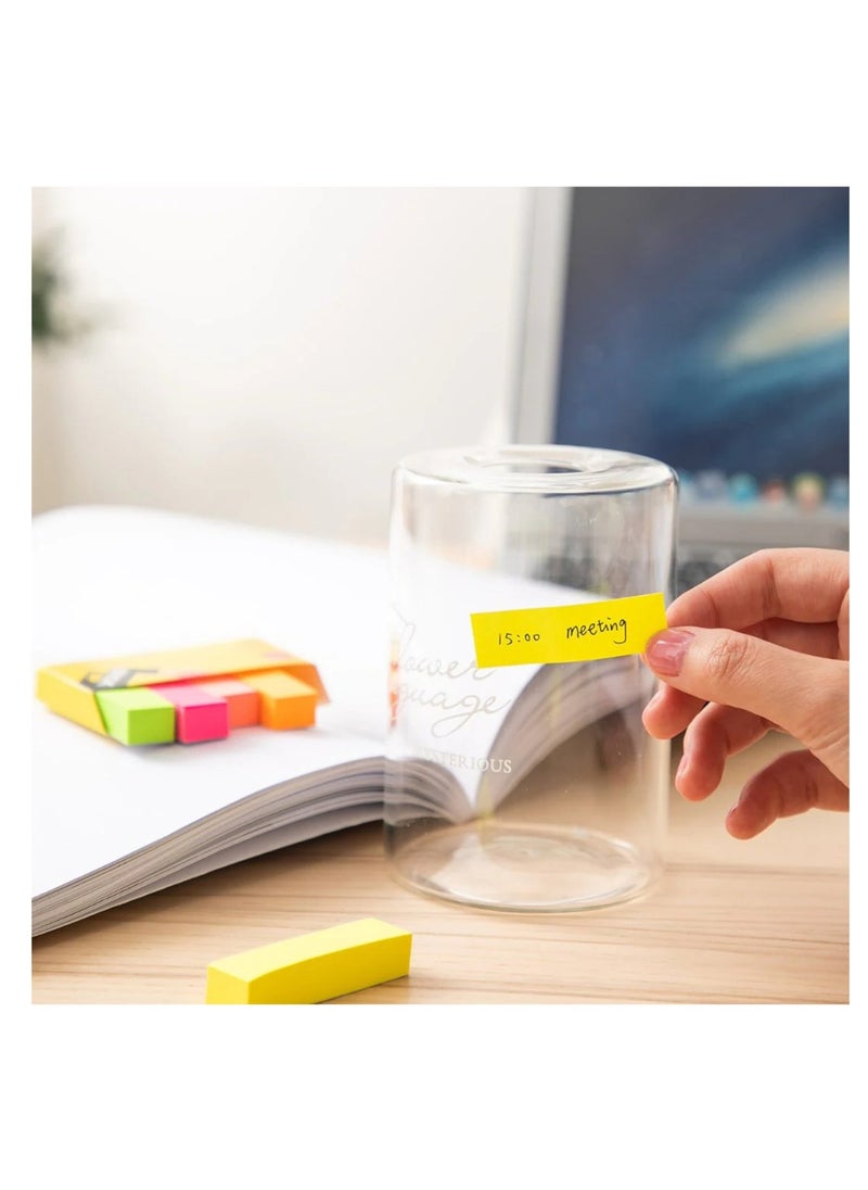 Deli 500-Piece Paper Index Tabs 50x15mm Size In Cardboard Dispenser Multicolour  - Image 4