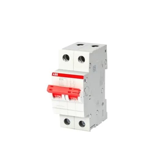 ABB 63A DP Two Pole Switch Disconnector Isolator Pack of 1 SDW20263A 