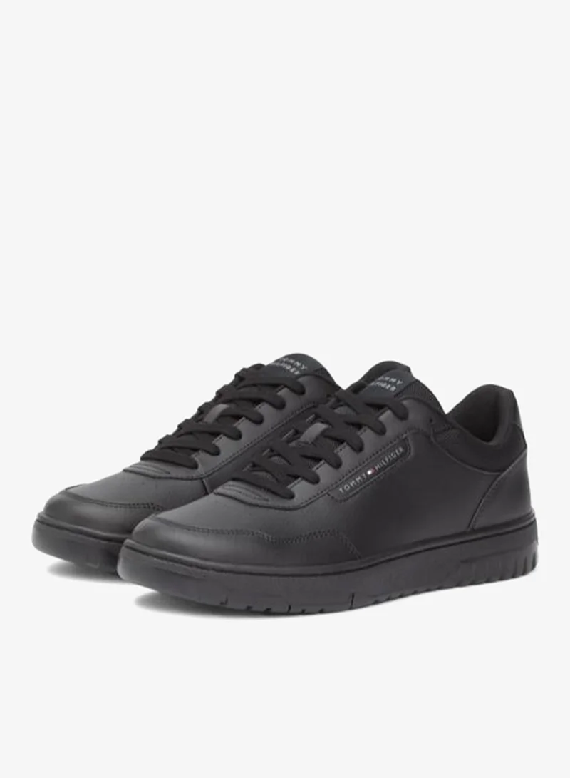 TOMMY HILFIGER Black Lightweight Basketball Trainers With Leather for Men | Best Price UAE