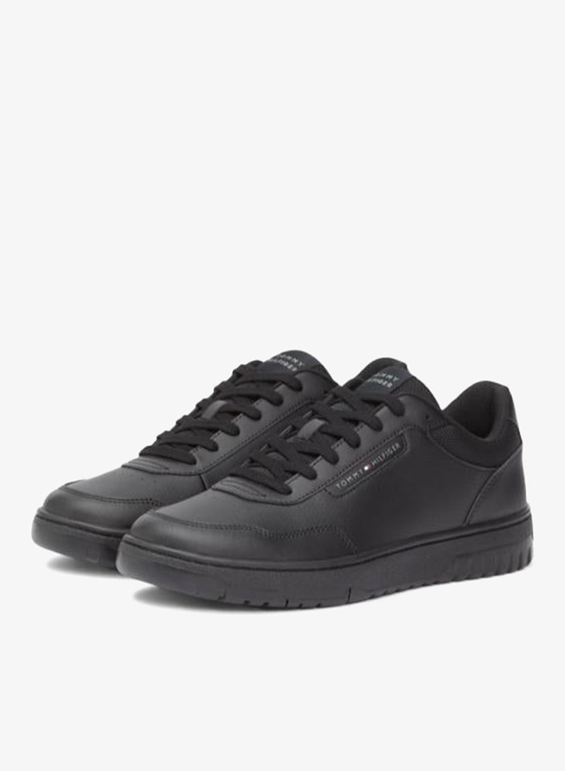 TOMMY HILFIGER Lightweight Basketball Trainers With Leather - Image 4