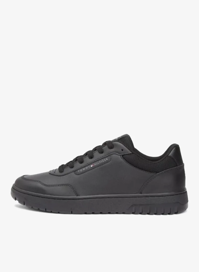 TOMMY HILFIGER Black Lightweight Basketball Trainers With Leather for Men | Best Price UAE