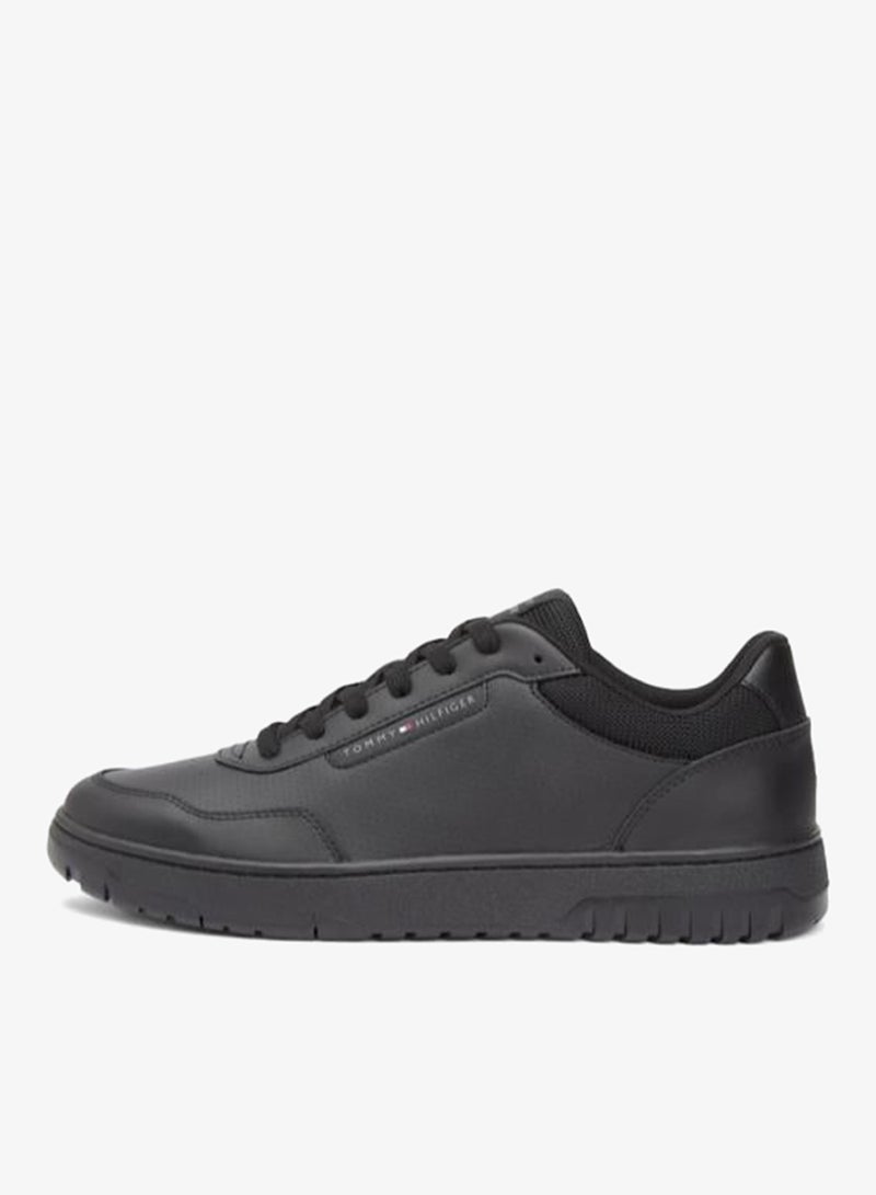 TOMMY HILFIGER Lightweight Basketball Trainers With Leather - Image 3