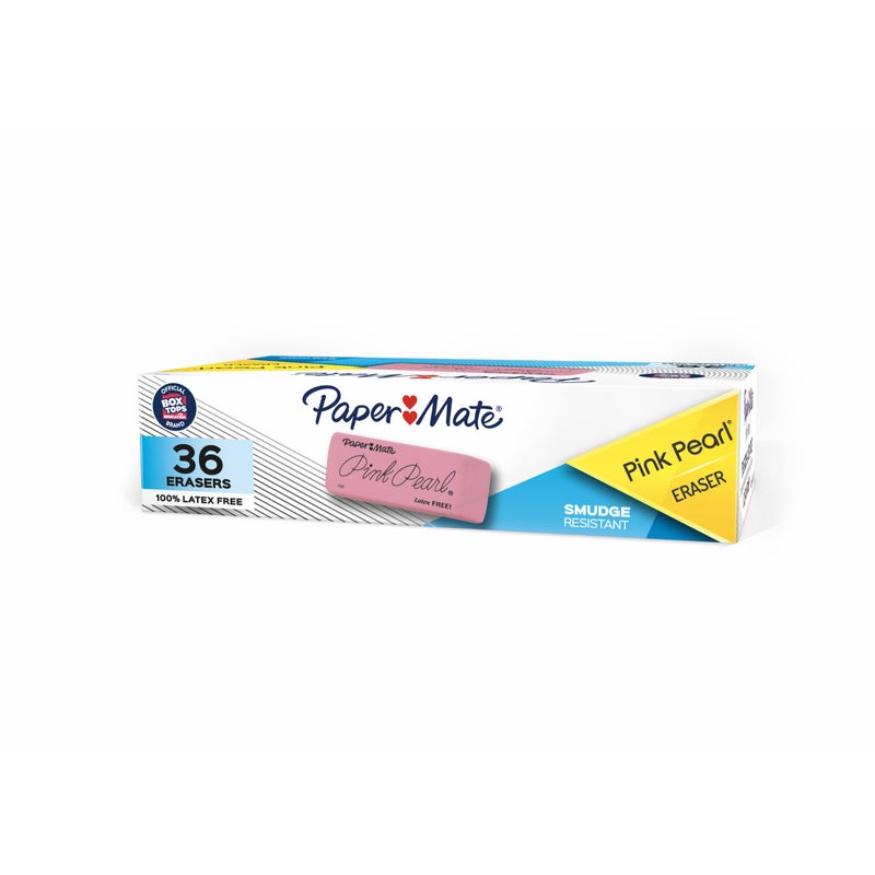 Paper Mate Pink Pearl Erasers, Small, 36 Count - Image 1
