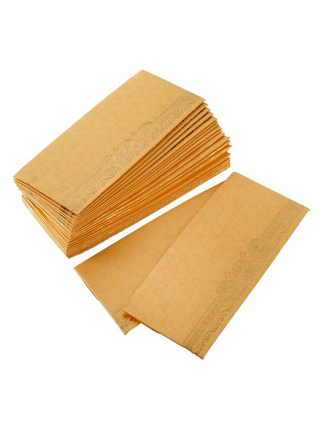 KYZEN Shagun Envelope Flower Designer Money Envelope, Wedding, Engagement, Cash Gift Money Cover (Peach_Pack Of 75) - Image 5