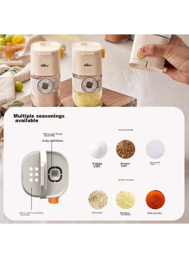 Bearewan Seasoning Container, Measured Salt Shaker, Spice Jar, Seasoning Box, Salt Control Container, Salt Bottle, 180ml, Cx-jw008 - Image 4
