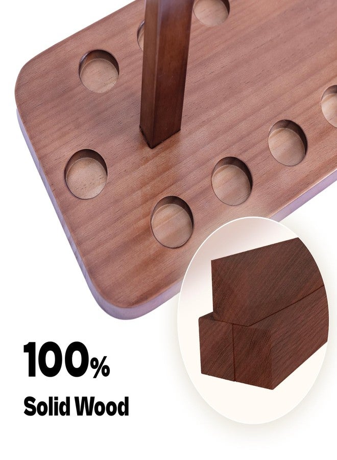 VEYWANE Fishing Rod Storage Racks, 100% Wood Floor Stand Fishing Pole Holders for Garage of 14 Rods or Combos - Image 3