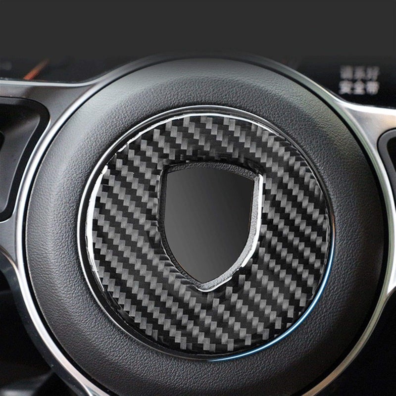 Wivplex Carbon Fiber Steering Wheel Center Decal Cover - Image 4