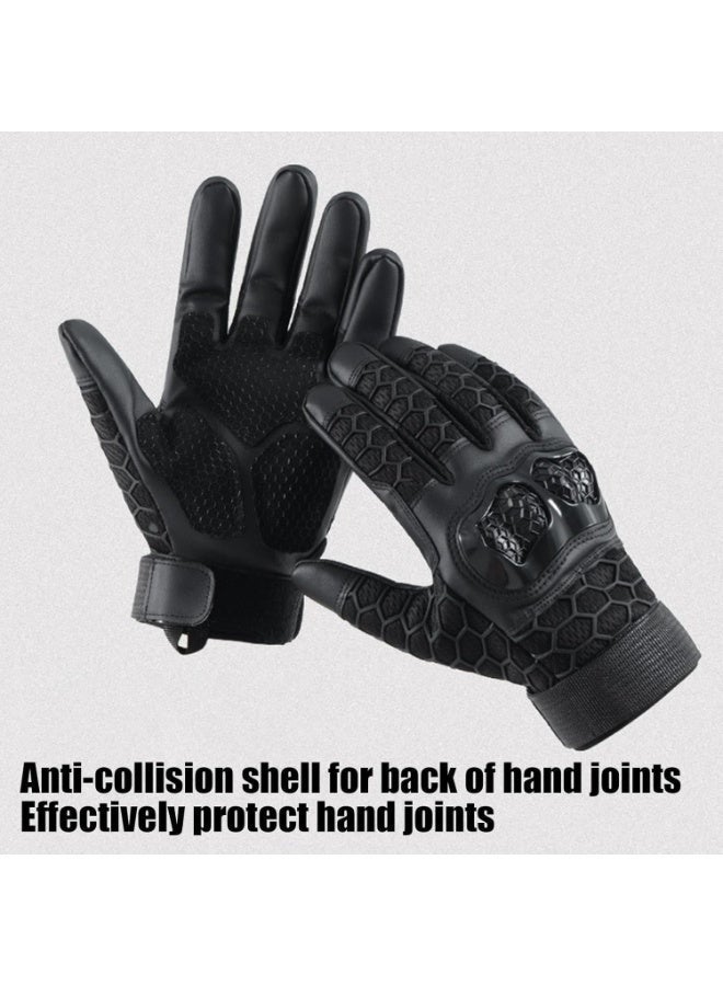 Arabest Men's Motorcycle Riding Gloves, Outdoor Hunting Touchscreen Gloves, Full-Finger Bicycle Gloves for BMX ATV Riding, Road Racing, Cycling, Rock Climbing, Off-Road, Anti-Slip - Image 3