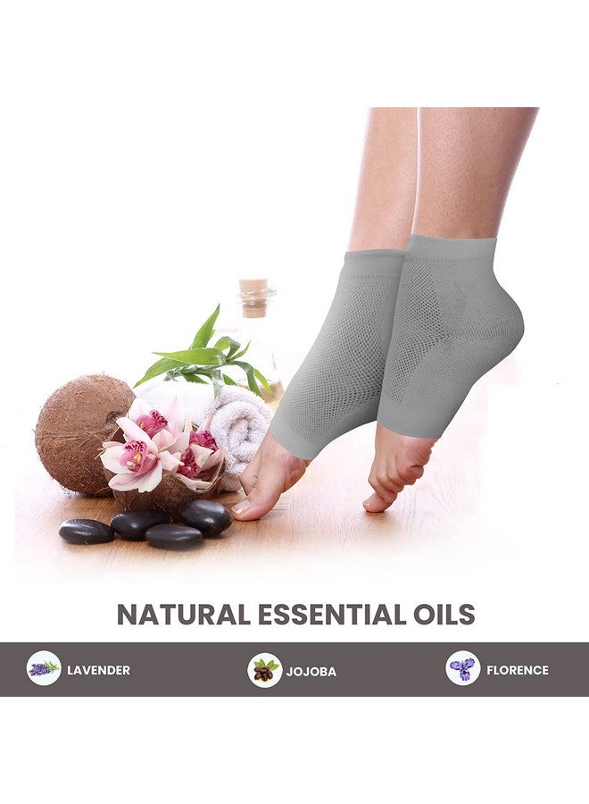 STRAIGHT Women & Men Moisturising Gel Socks | Silicone Cushions for Support & Heel Repair | For Smooth, Soft, Crack-Free Heels | Spa-like Massage & Pain Relief Multicolor - Image 5