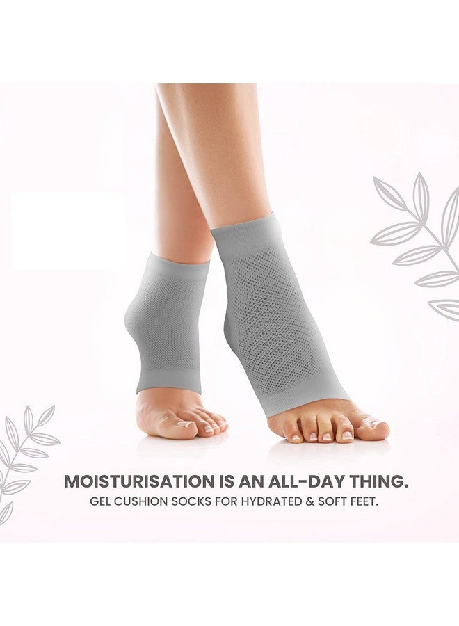 STRAIGHT Women & Men Moisturising Gel Socks | Silicone Cushions for Support & Heel Repair | For Smooth, Soft, Crack-Free Heels | Spa-like Massage & Pain Relief Multicolor - Image 4