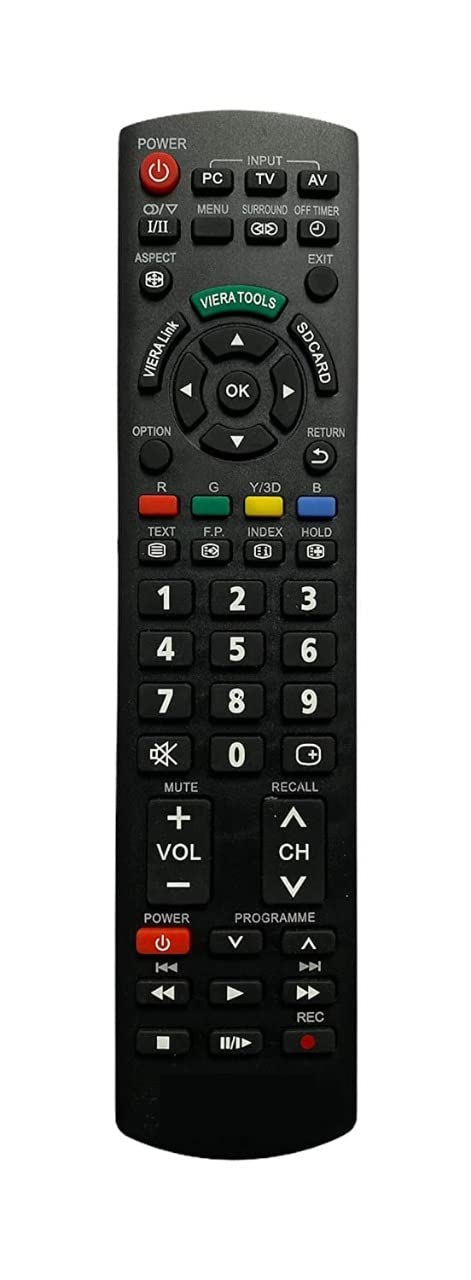 LRIPL LX1720 Remote for Panasonic Viera Plasma LED LCD TV with Recording Features Black - Image 4