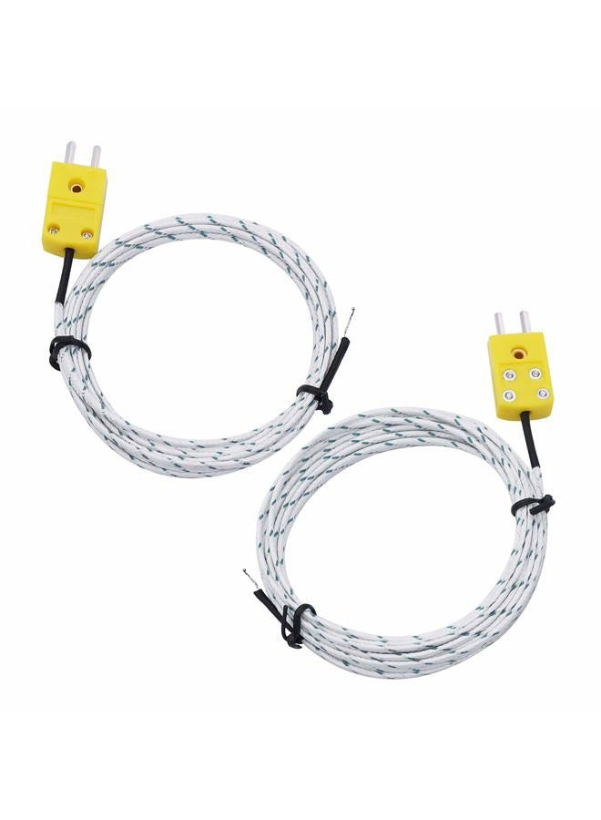TWTADE (5 Pcs) - 5pcs 3M K Type Mini-Connector Thermocouple Temperature Probe Sensor Measure Range -50 350C - Image 2