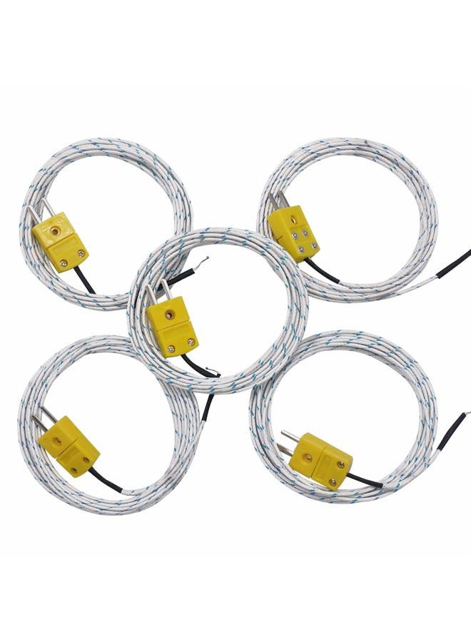 TWTADE (5 Pcs) - 5pcs 3M K Type Mini-Connector Thermocouple Temperature Probe Sensor Measure Range -50 350C - Image 1