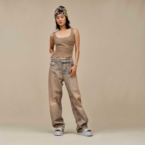 UGG Women's GOLDENGLOW Sandal, SEA Foam, 8 - Image 2