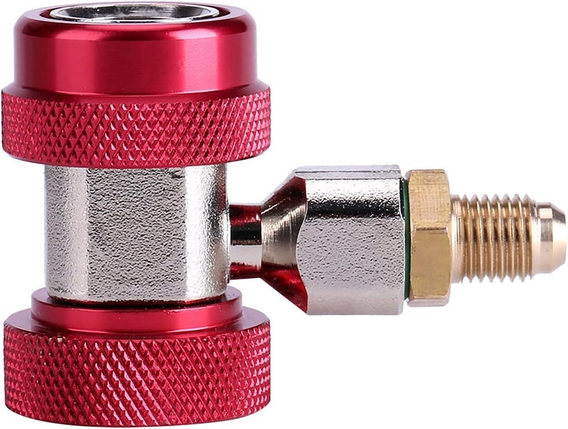 Zerodis R134A A C Quick Coupler, High, for Valve Access Systems, Side Mounting for A C Set (red high Voltage) - Image 1