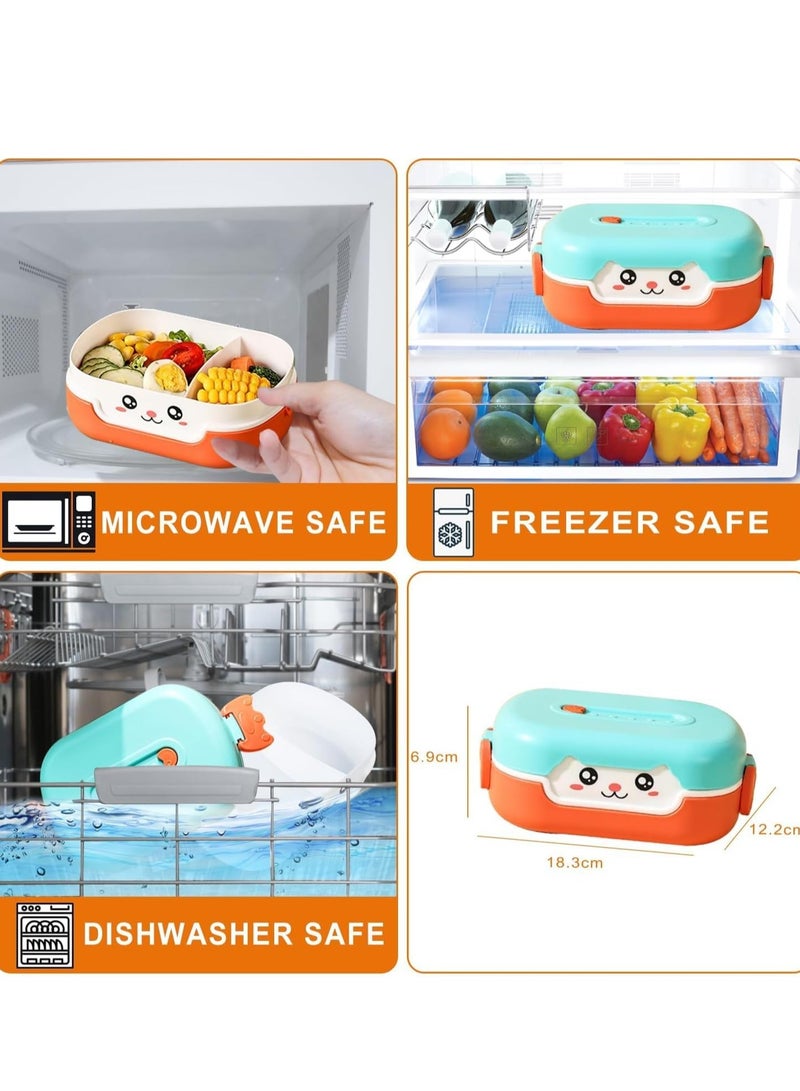 Lunch Box for Kids School, Food u0026 Snack Container for Kids u0026 Adults, Dishwasher u0026 Microwave Safe,BPA u0026 PVC Free,Leakproof - Image 5