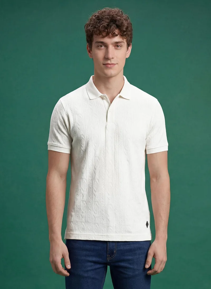 بيينغ هيومان Men Polo Collar T-shirt