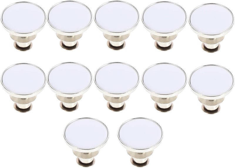 12pcs Adjustable Metal Snap Replacement Jean Buttons Removable Waist Reducer for Jeans Pants Sewing Fasteners Craft Supplies - Image 1